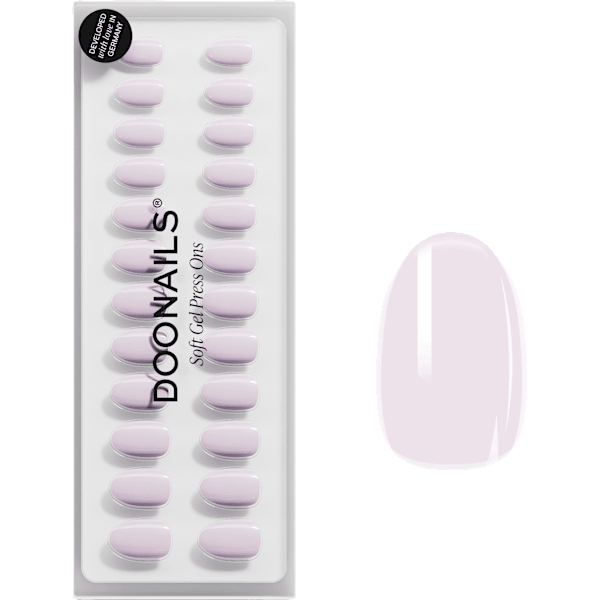 Künstliche Nägel, Soft Gel Press Ons Soft Lilac Short Round Doonails