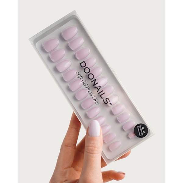 Künstliche Nägel, Soft Gel Press Ons Soft Lilac Short Round Doonails