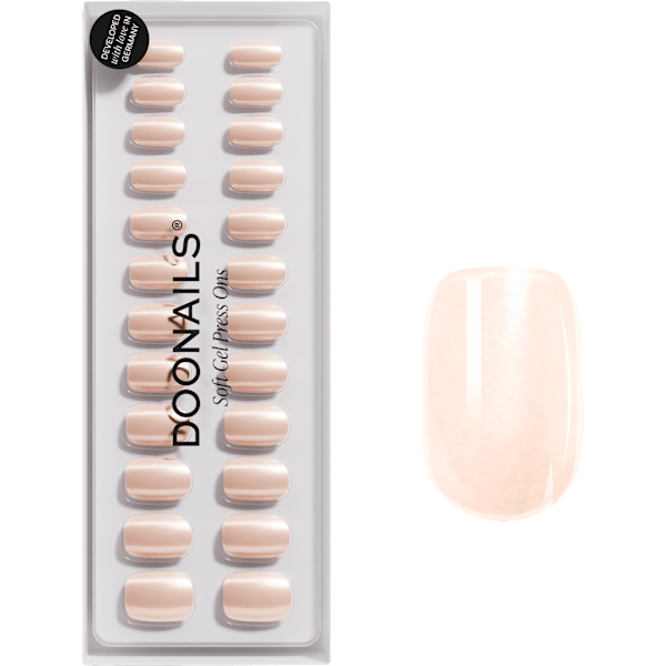 Künstliche Nägel, Soft Gel Press Ons Square Prosecco Short Square Doonails