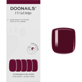 UV Gel Nagelfolien, Gel Strips Pediküre Plum Purple Doonails