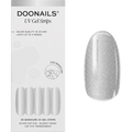 UV Gel Nagelfolien, Gel Strips Silver Cat Eye Doonails