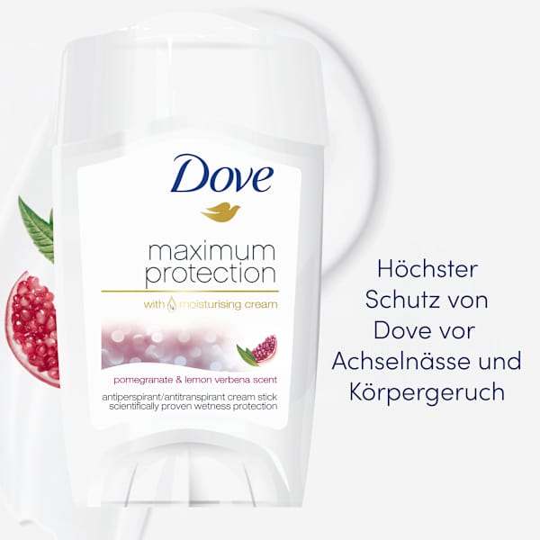 Antitranspirant Deostick Maximum Protection Pomegranate & Lemon Verbena Scent Dove