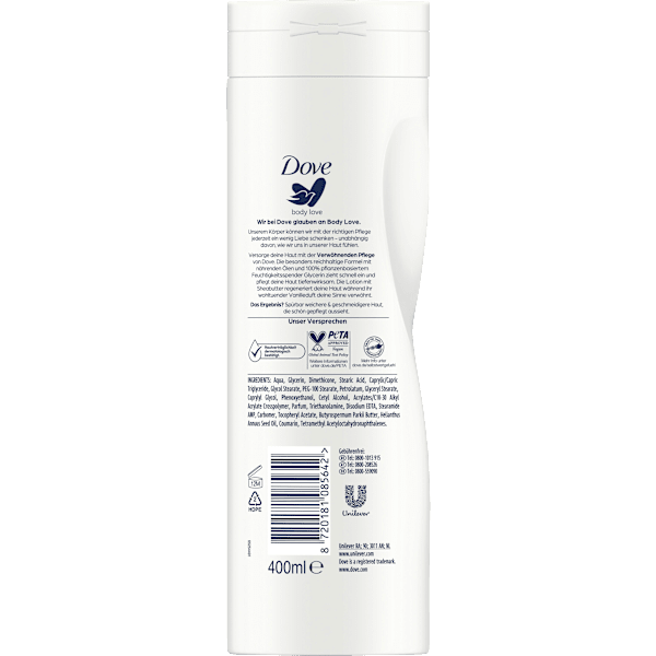 Bodylotion body love verwöhnende Pflege Dove