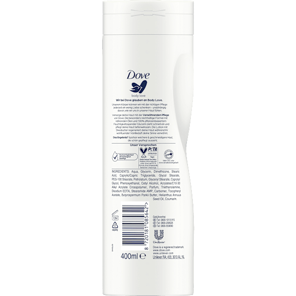 Bodylotion body love verwöhnende Pflege Dove