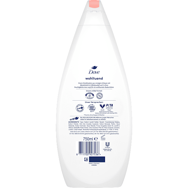 Cremebad Mandelmilch & Hibiskusduft Dove