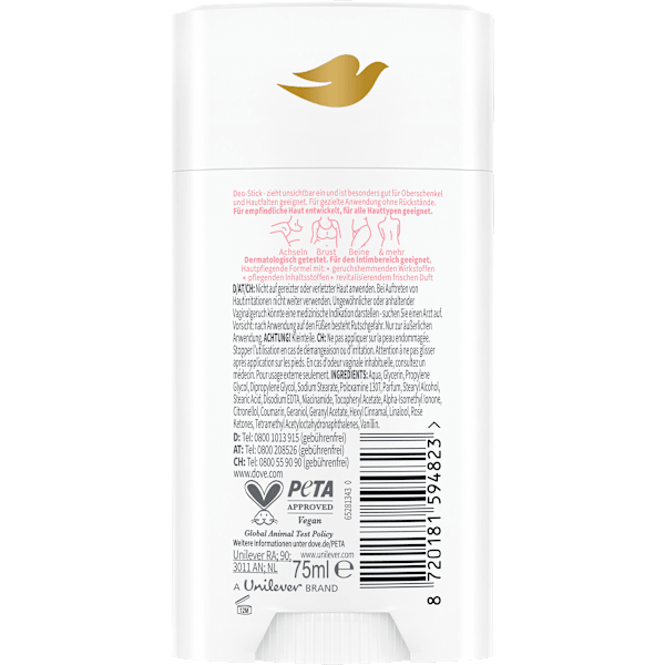 Deostick Whole Body Deo Himbeer- & Rosenduft Dove