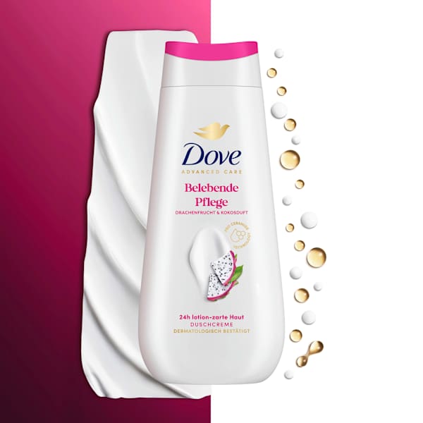 Duschcreme Advanced Care Belebende Pflege, Drachenfrucht & Kokos Duft Dove