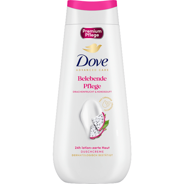 Duschcreme Advanced Care Belebende Pflege, Drachenfrucht & Kokos Duft Dove