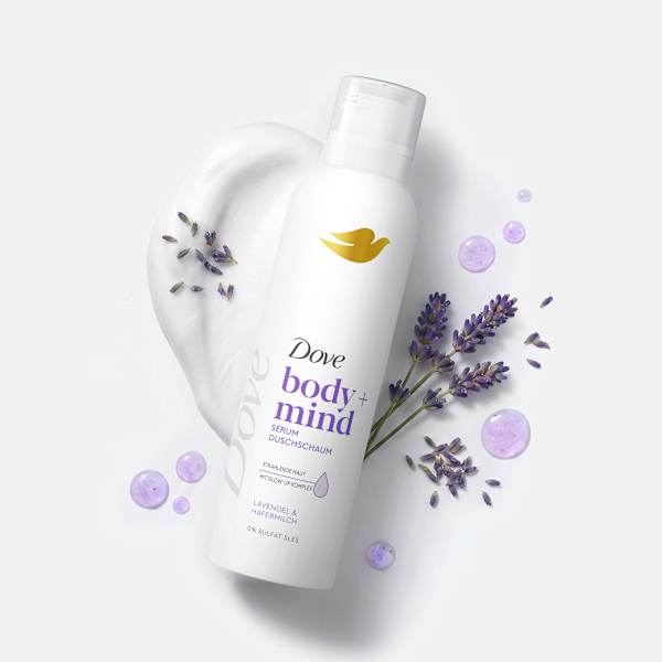 Duschschaum body+mind Lavendel & Hafermilch Dove
