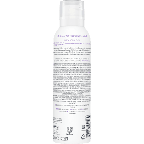 Duschschaum body+mind Lavendel & Hafermilch Dove