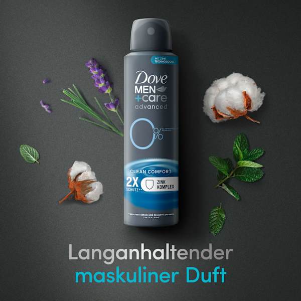 Deospray Clean Comfort mit Zink-Komplex Dove MEN+CARE