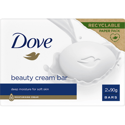 Dove Soap bar beauty cream (2x90g), 180 g