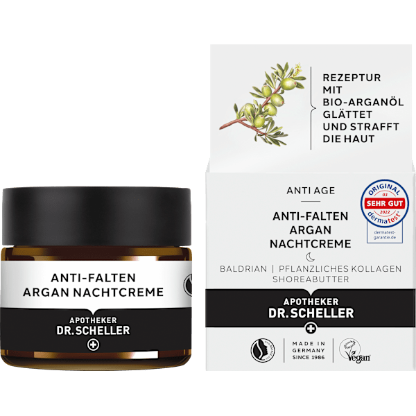 Anti Falten Nachtcreme Argan Dr. Scheller