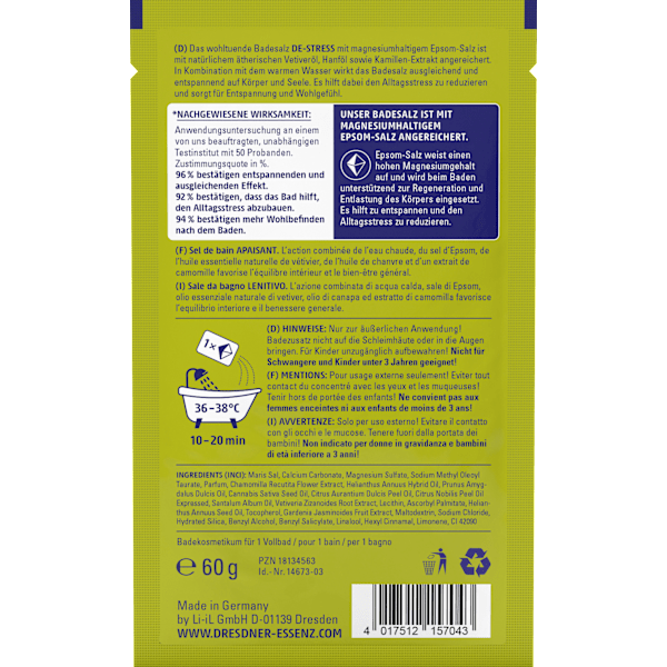 Badesalz De-Stress Dresdner Essenz