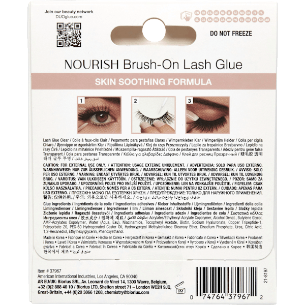 Wimpernkleber Nourish Brush-On Clear DUO