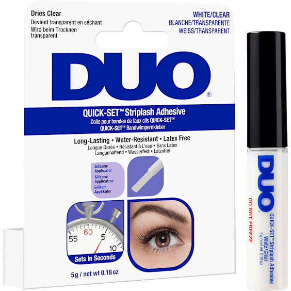 Wimpernkleber Quick Set Adhesive - Clear DUO