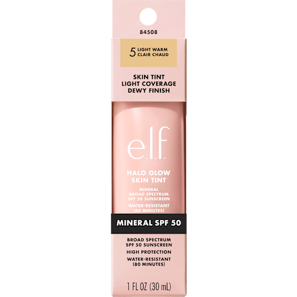 Foundation Halo Glow Skin Tint 5 Light Warm e.l.f. Cosmetics