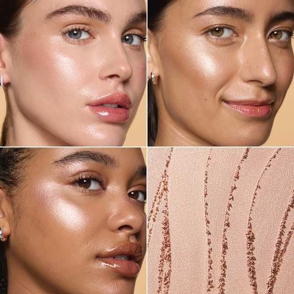Highlighter Halo Glow Silky Powder Blush Money e.l.f. Cosmetics
