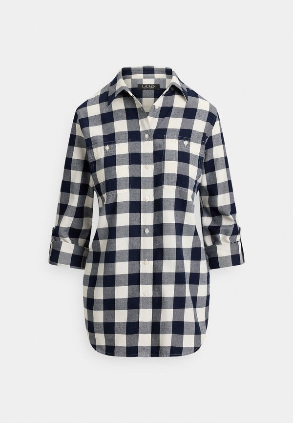Lauren Ralph Lauren RELAXED FIT CHECK COTTON SHIRT