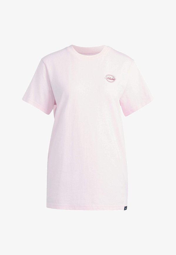 adidas Sportswear ADIDAS SPORTSWEAR TRAVEL LOOSE GRAPHIC T-SHIRT - Print T-shirt - distilled pink