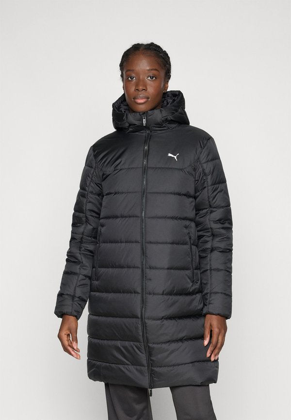Puma HOODED PADDED PARKA - Winter coat - black