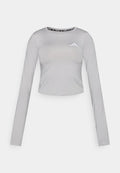 adidas Performance RUN ESS LS W - Long sleeved top - medium grey heather