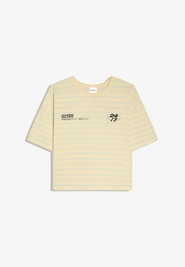 Bershka TSHIRT - Print T-shirt - yellow