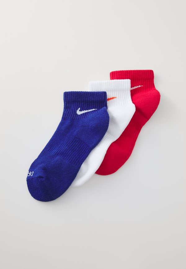 Nike Performance EVERYDAY PLUS CUSHIONED ANKLE 3 PACK UNISEX  - Sports socks - university red/white/deep royal blue