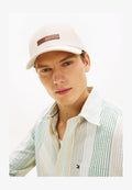 Tommy Hilfiger LOGO PATCH CANVAS BASEBALL CAP - Cap - classic beige