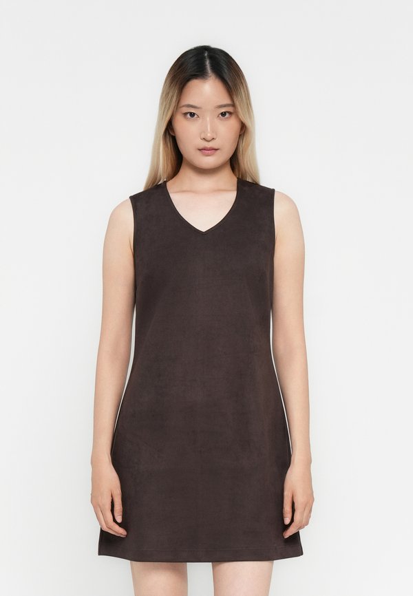 ONLY ONLYLVA LIFE FAUX SUEDE PINNY DRESS