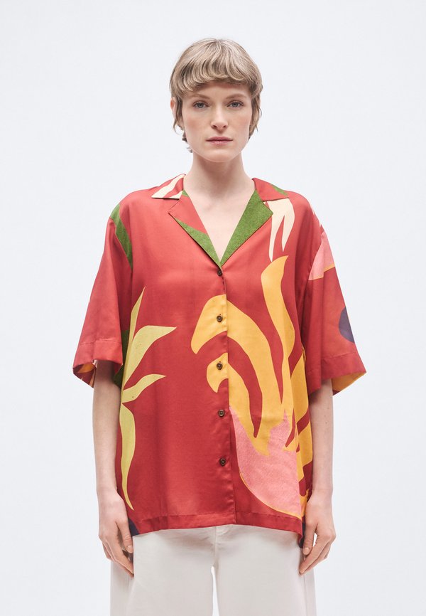 Scotch & Soda PRINTED SHORT SLEEVED RELAXED FIT SHIRT
