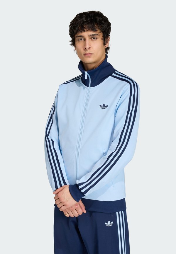 adidas Originals BECKENBAUER TT - Zip-up sweatshirt - clear sky night indigo