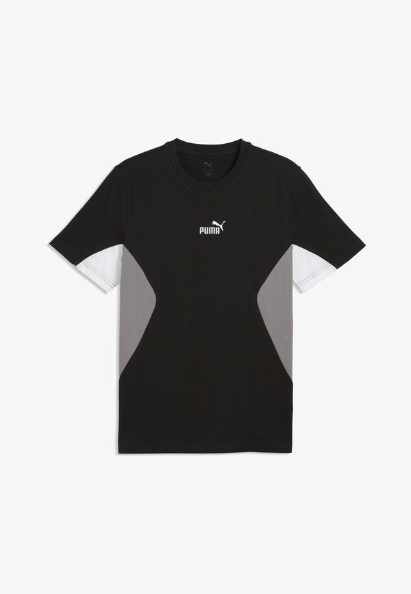 Puma ESSENTIALS BLOCK T-SHIRT - Print T-shirt - black