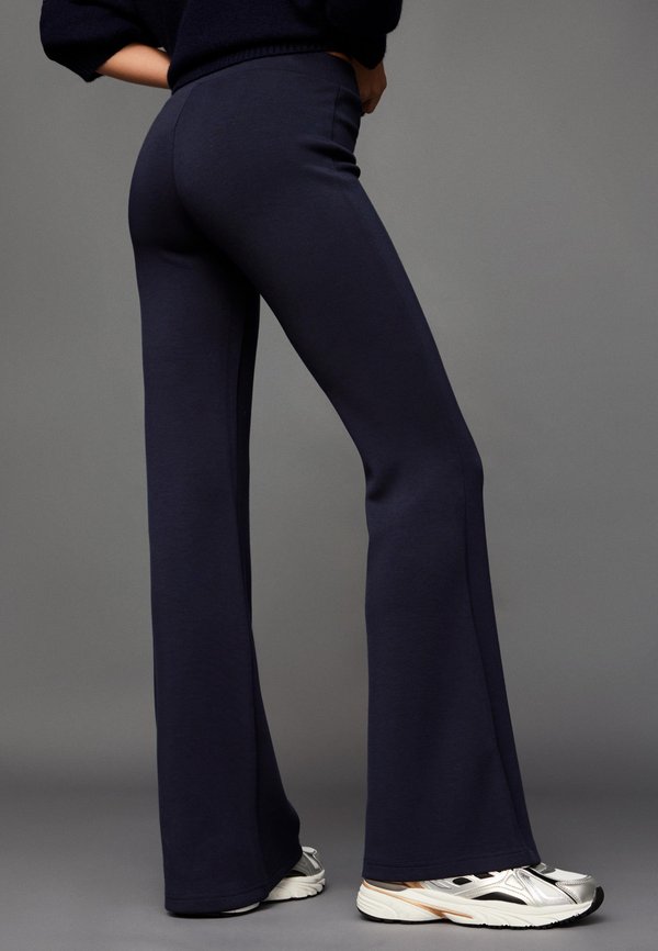 Bershka FLARE - Trousers - royal blue