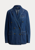 Lauren Ralph Lauren DOUBLE-BREASTED DENIM BLAZER