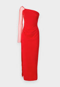WAL G. ABBI MESH SLEEVE MAXI DRESS
