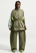 Nike Sportswear W NSW JKT WVN SHOX - Short coat - silver sage white volt ice