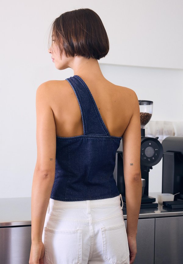 Bershka ASYMMETRIC - Blouse - royal blue