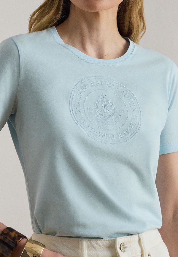 Lauren Ralph Lauren EMBROIDERED CREST COTTON JERSEY TEE