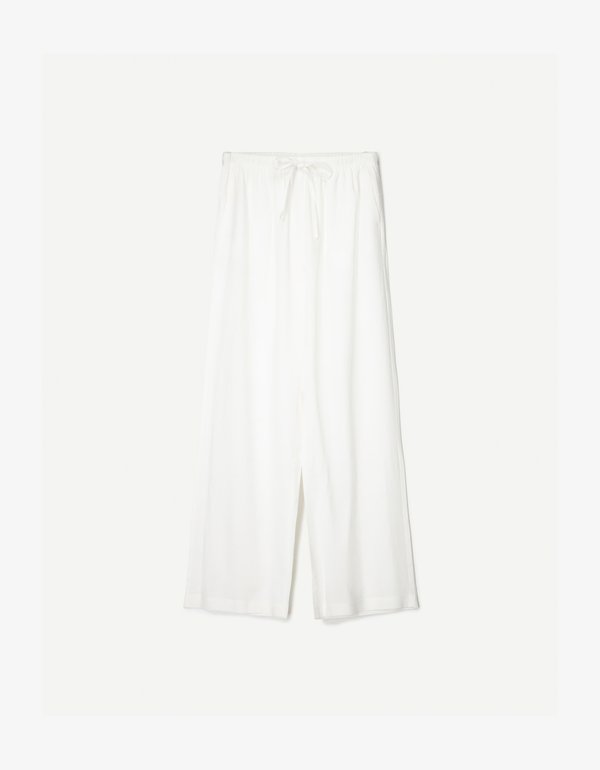 Bershka Trousers - white