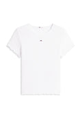 Tommy Jeans SMOCK SLIM SEERSUCKER T-SHIRT