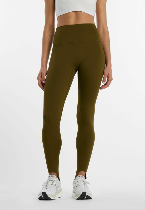 New Balance NB SLEEK HIGH RISE STIRRUP LEGGING - Leggings - Trousers - woodland