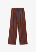 Mango Cargo trousers - mottled dark red