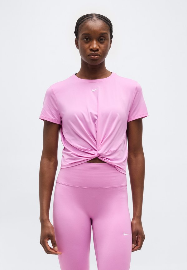 Nike Performance ONE CLASSIC - Sports T-shirt - light magenta/white