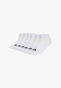 adidas Performance UNISEX CUSHIONED ESSENTIALS LOW CUT 6 PAIR PACK - Sneaker socks - white