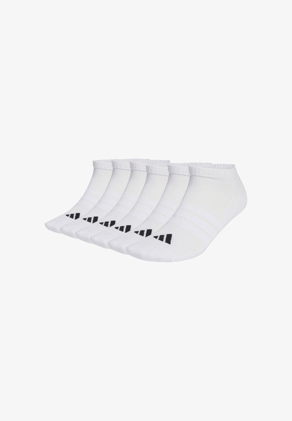 adidas Performance UNISEX CUSHIONED ESSENTIALS LOW CUT 6 PAIR PACK - Sneaker socks - white