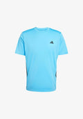 adidas Performance TECH ESSENTIALS WORKOUT 3 STRIPES - Sports T-shirt - lucid aquamarine