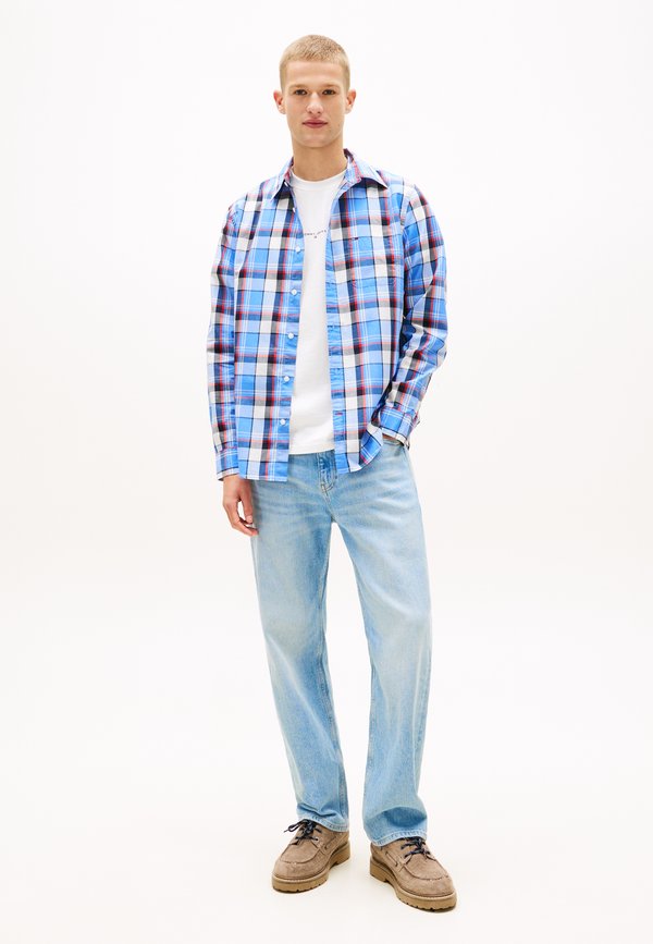 Tommy Jeans REGULAR FIT CHECK POPLIN SHIRT