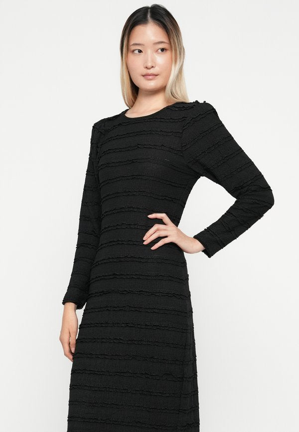 VILA VICOLOMBA O NECK MIDI DRESS