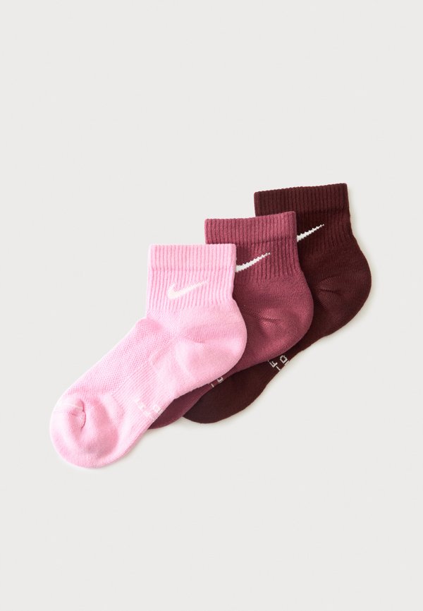 Nike Performance UNISEX 3 PACK - Sports socks - pink/bordeaux